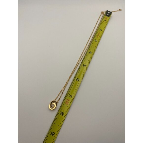 Interlocking Rings Necklace Gold Tone with Sparkling Crystals NIB Unsigned - Picture 7 of 7